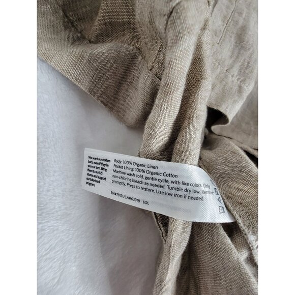 Eileen Fisher Womens Organic Linen Button-Up Shirt Jacket Lightweight Casual - Picture 4 of 8